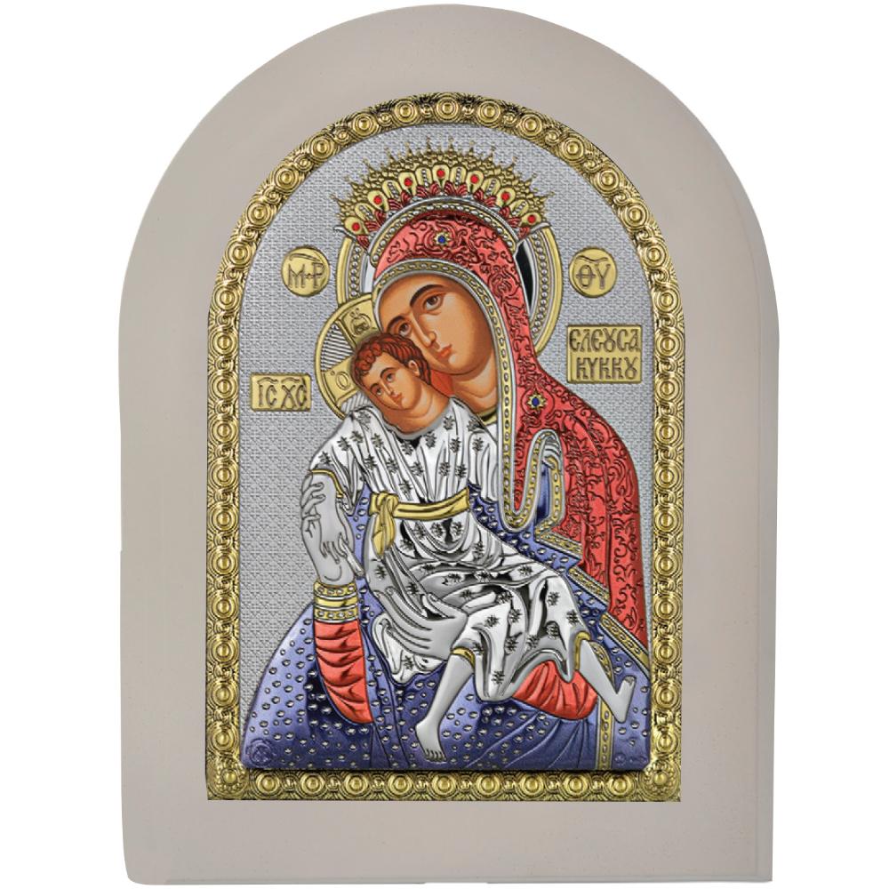 ΑΣΗΜΕΝΙΑ ΕΙΚΟΝΑ Παναγία της Κύκκου (7.5cm x 9.5cm) MA-E1121-WH-EXC