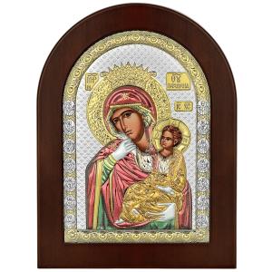SILVER ICON Virgin Mary of Delight & Consolation (15cm x 21cm) MA-E1152BX-C - 61622