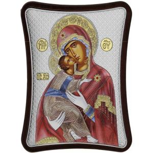 SILVER ICON Virgin Mary of Vladimir (15cm x 20cm) MA/E1410/1XC - 27052