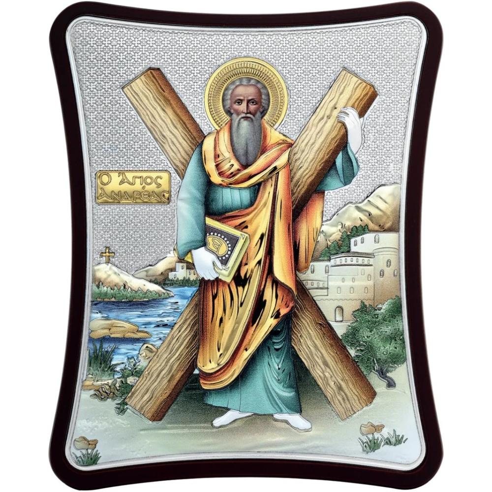 SILVER ICON Saint Andreas (15cm x 20cm) MA-E1431-1XC