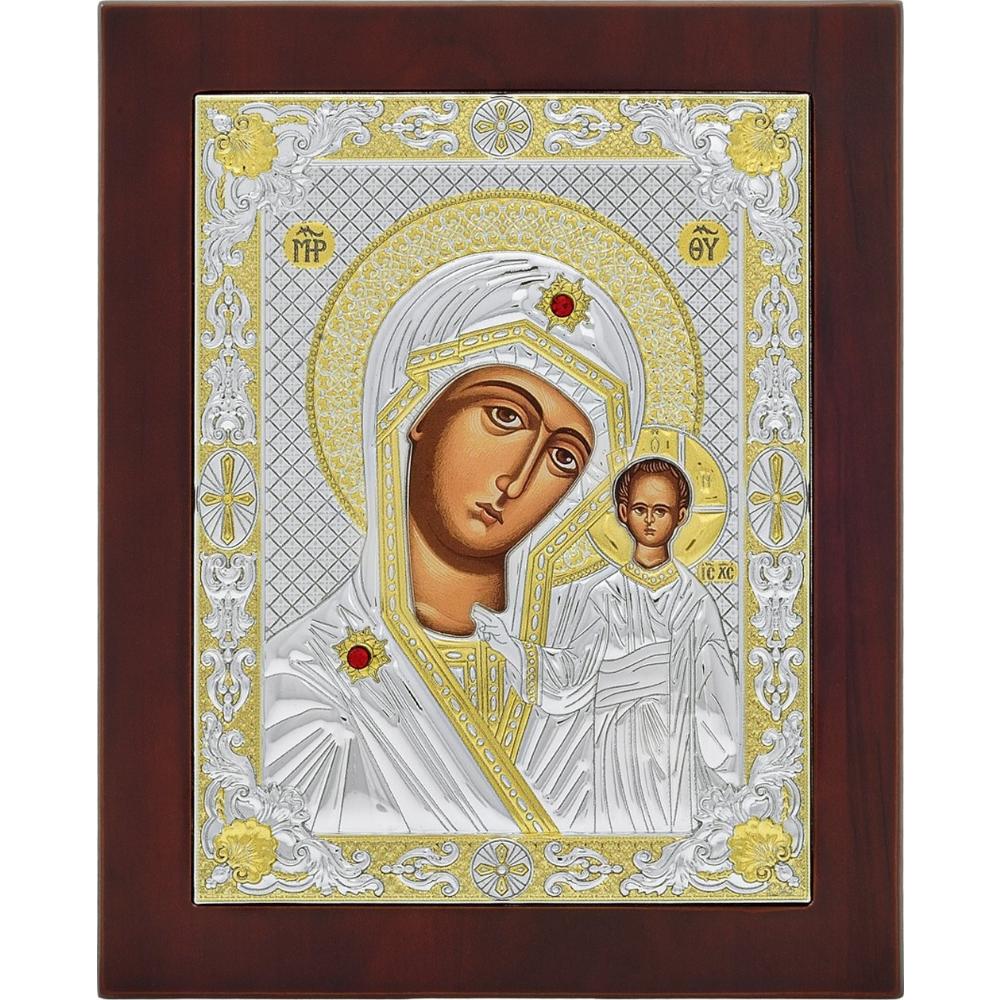 ΑΣΗΜΕΝΙΑ ΕΙΚΟΝΑ Παναγία Καζάν (10cm x 12.5cm) MA-E1806DX