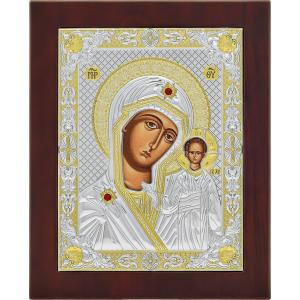 ΑΣΗΜΕΝΙΑ ΕΙΚΟΝΑ Παναγία Καζάν (18cm x 22cm) MA-E1806BX - 23574