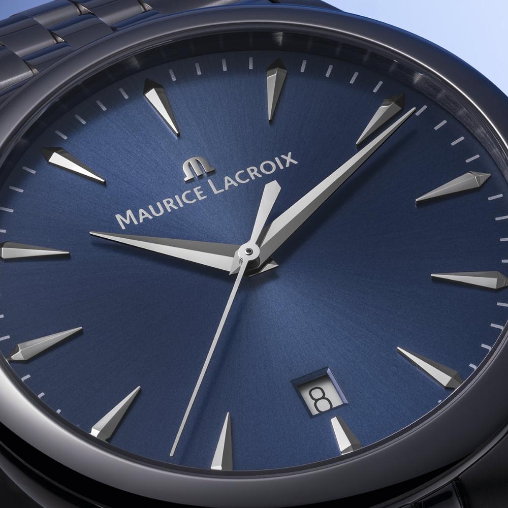 MAURICE LACROIX 1975 Quartz Blue Dial 39mm Silver Stainless Steel Bracelet 751007-SS002-430-1