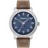 TIMBERLAND Maybury Three Hands 46mm Silver Stainless Steel Brown Leather Strap 15949JSTBL.03 - 0