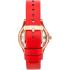 MARC JACOBS Henry Three Hands 34mm Rose Gold Stainless Steel Red Leather Strap MBM1338 - 1
