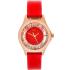 MARC JACOBS Henry Three Hands 34mm Rose Gold Stainless Steel Red Leather Strap MBM1338 - 0