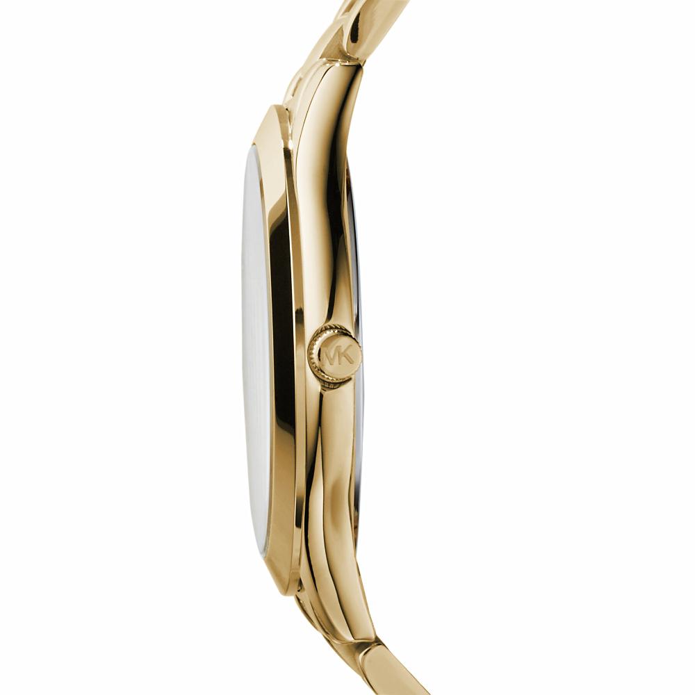MICHAEL KORS Slim Runway 42mm Gold Stainless Steel Bracelet MK3179