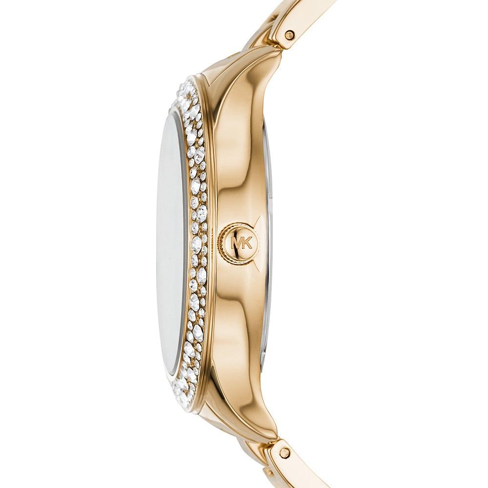 MICHAEL KORS Liliane Crystals 36mm Gold Stainless Steel Bracelet MK4555