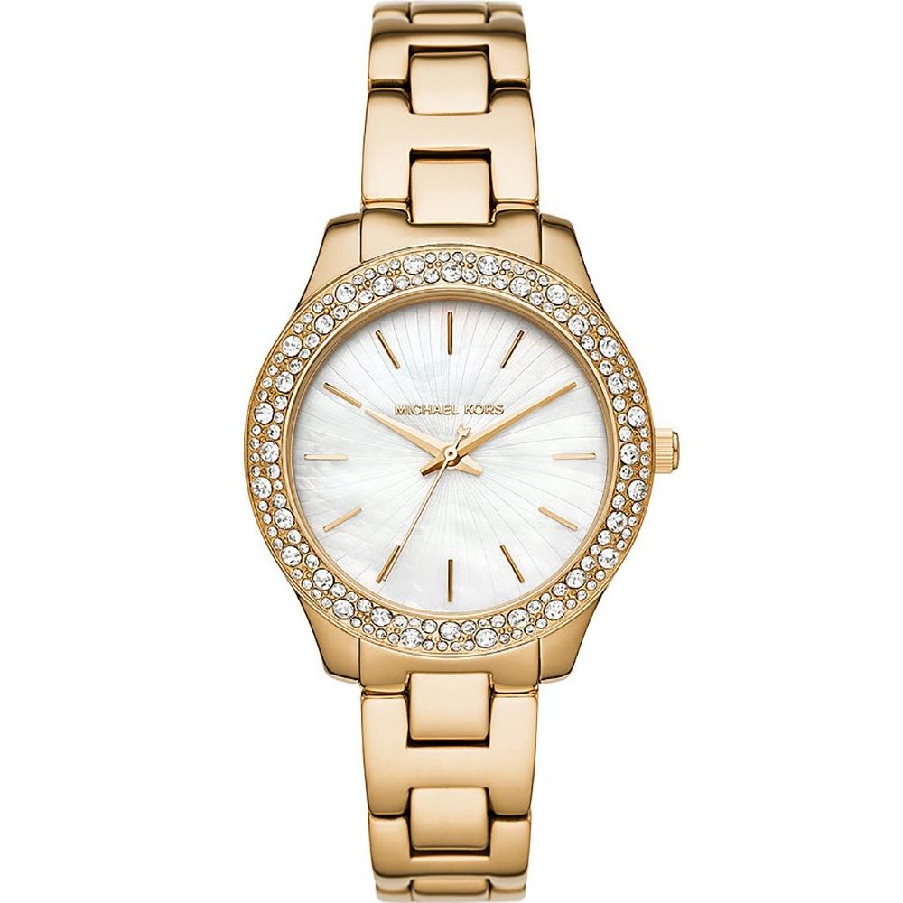 MICHAEL KORS Liliane Crystals 36mm Gold Stainless Steel Bracelet MK4555