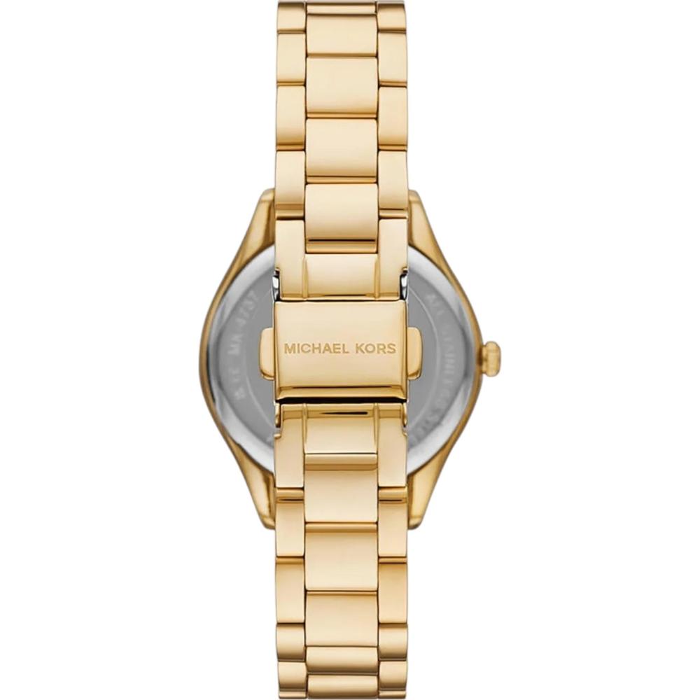 MICHAEL KORS Lauryn Crystals Green Dial 33mm Gold Stainless Steel Bracelet MK4737