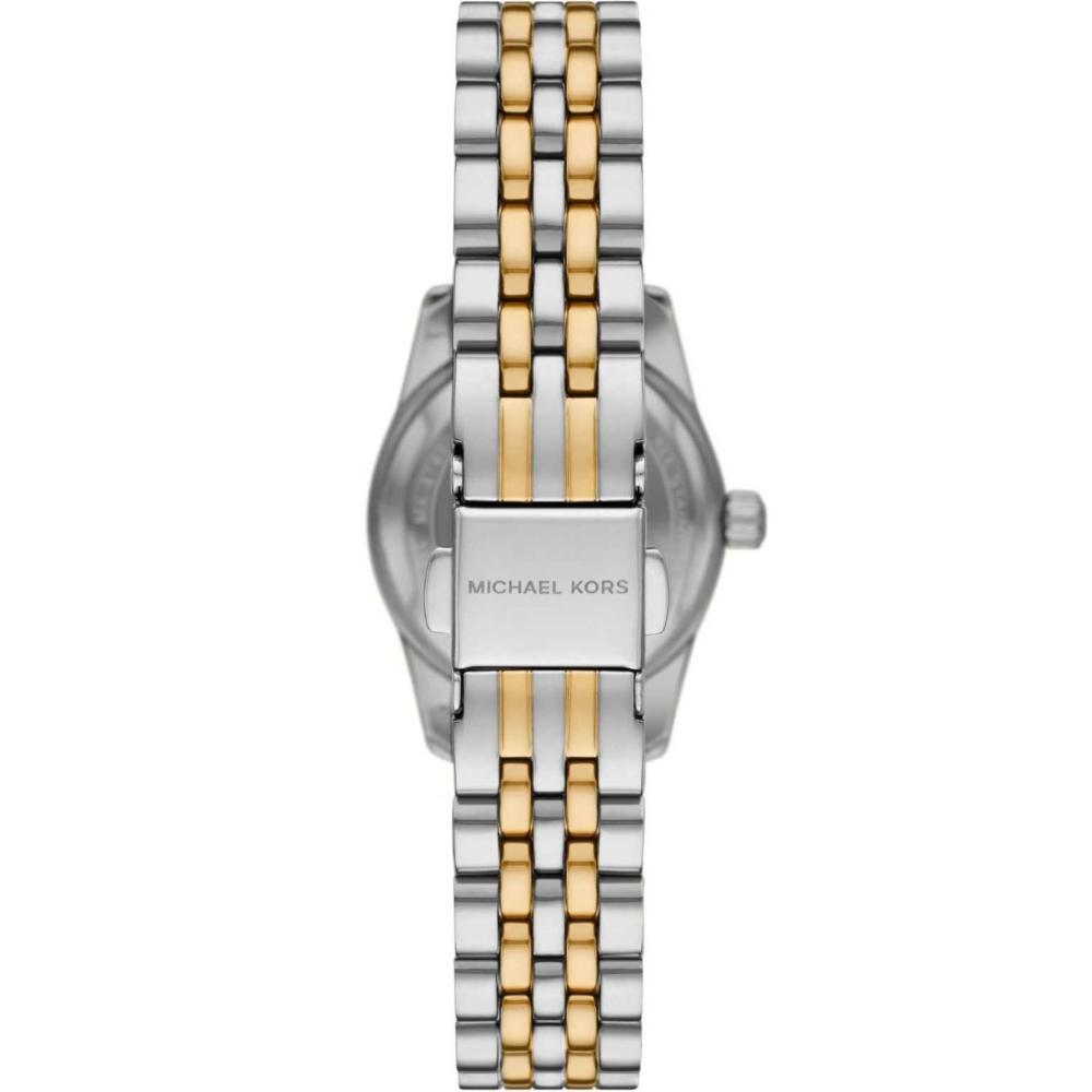 MICHAEL KORS Lexington Mini Silver Dial 26mm Two Tone Gold Stainless Steel Bracelet MK4740