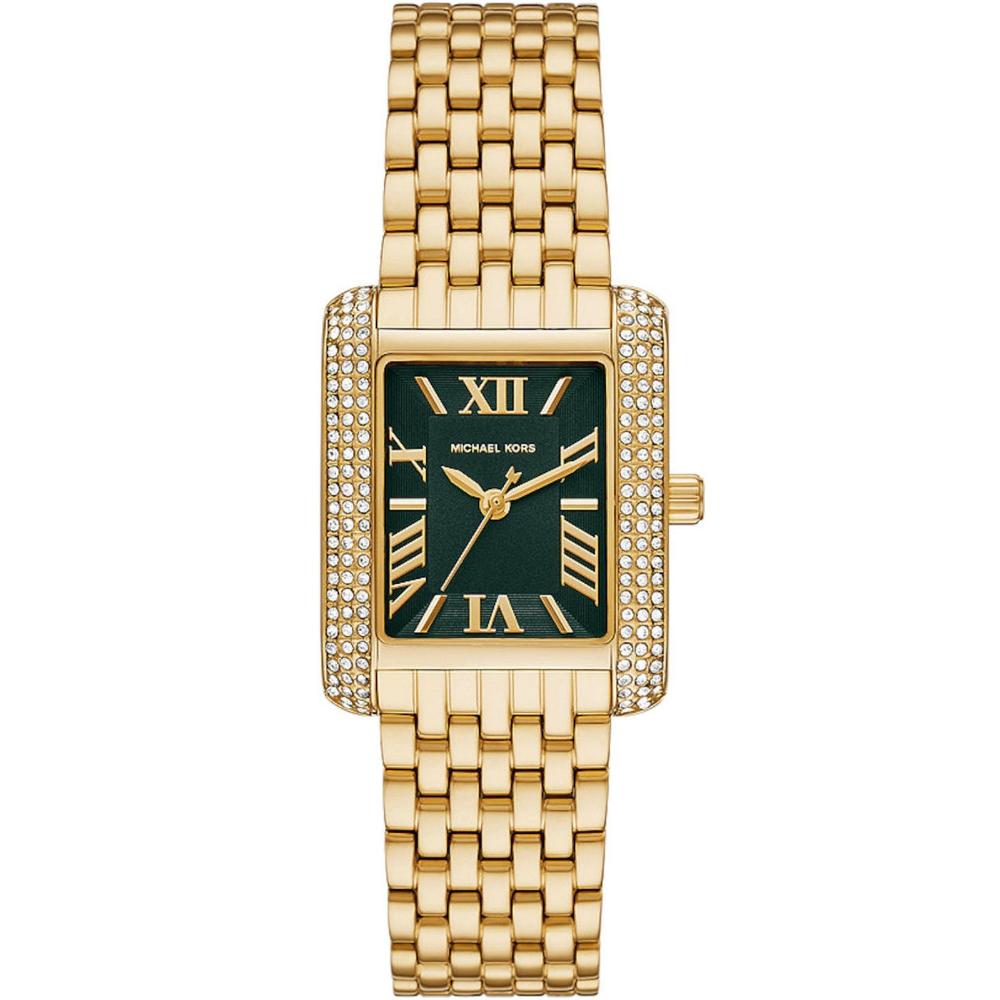 MICHAEL KORS Emery Crystals Green Dial 33mm Gold Stainless Steel Bracelet MK4742