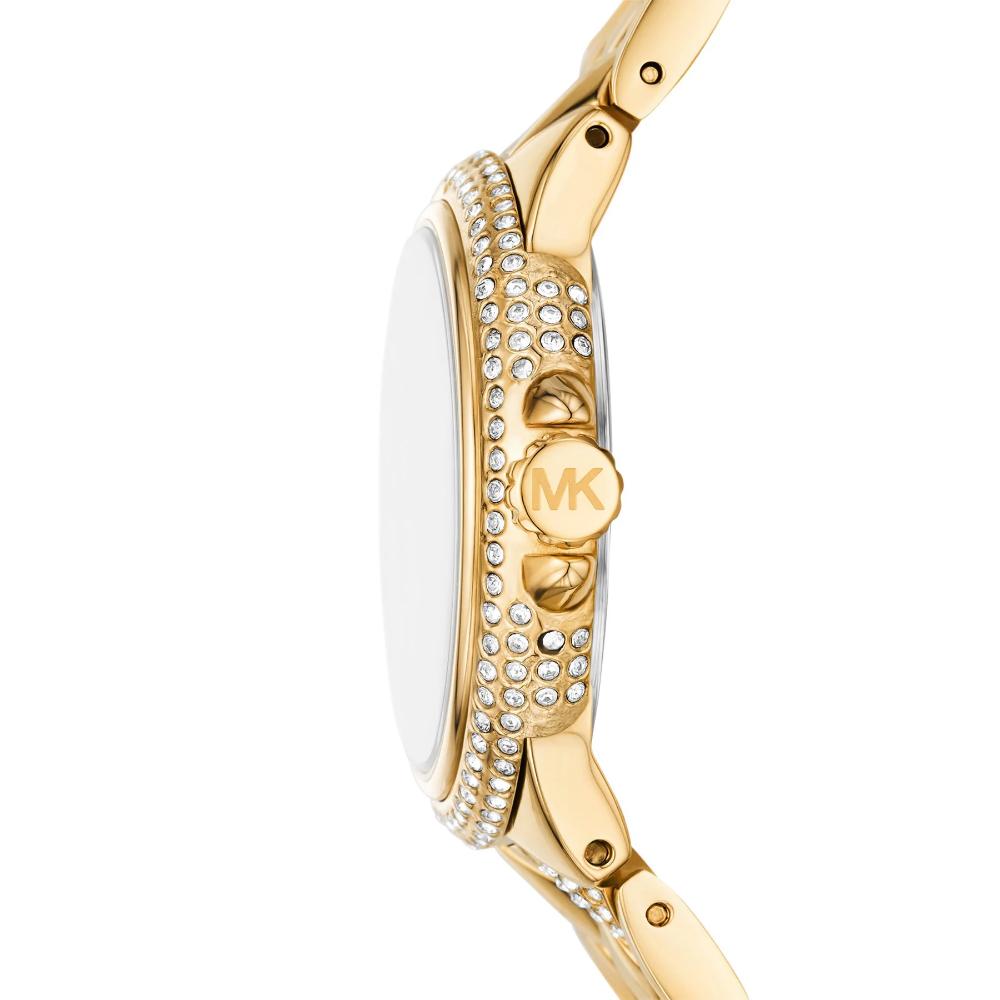 MICHAEL KORS Camille Crystals White Dial 33mm Gold Stainless Steel Bracelet MK4801