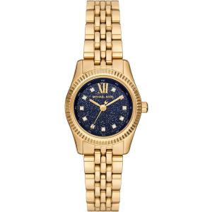 MICHAEL KORS Petite Lexington Blue Dial 26mm Gold Stainless Steel Bracelet MK4802 - 48838