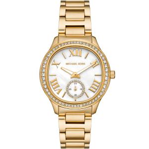 MICHAEL KORS Sage Crystals White Pearl Dial 38mm Gold Stainless Steel Bracelet MK4805 - 44021