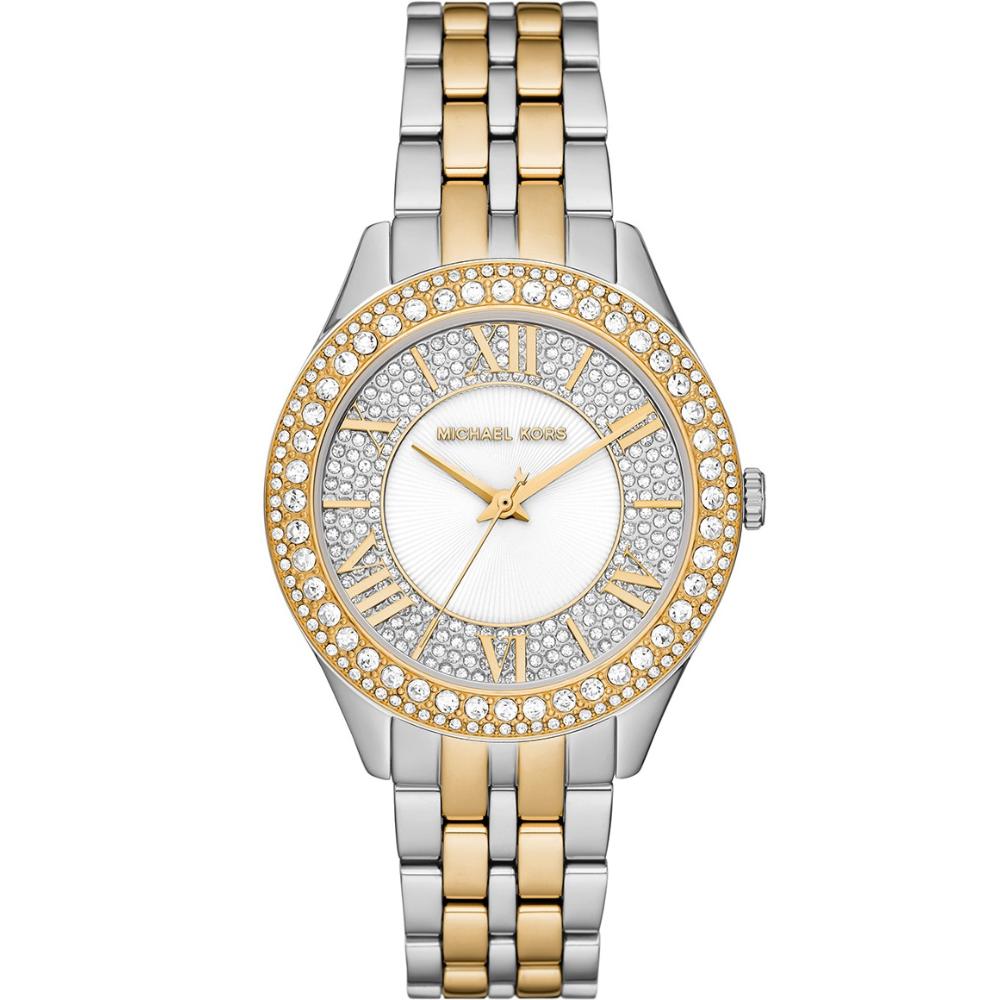 MICHAEL KORS Harlowe Crystals White Dial 38mm Two Tone Gold Stainless Steel Bracelet MK4811