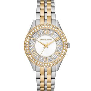 MICHAEL KORS Harlowe Crystals White Dial 38mm Two Tone Gold Stainless Steel Bracelet MK4811 - 44333