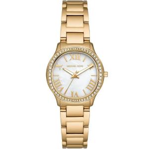 MICHAEL KORS Sage Mini Crystals White Pearl Dial 31mm Gold Stainless Steel Bracelet MK4822 - 46381
