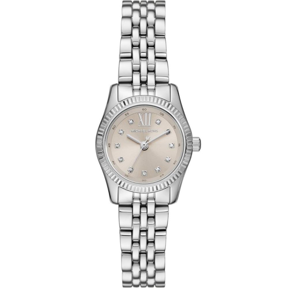 MICHAEL KORS Petite Lexington Silver Dial with Crystals 26mm Silver Stainless Steel Bracelet MK4843