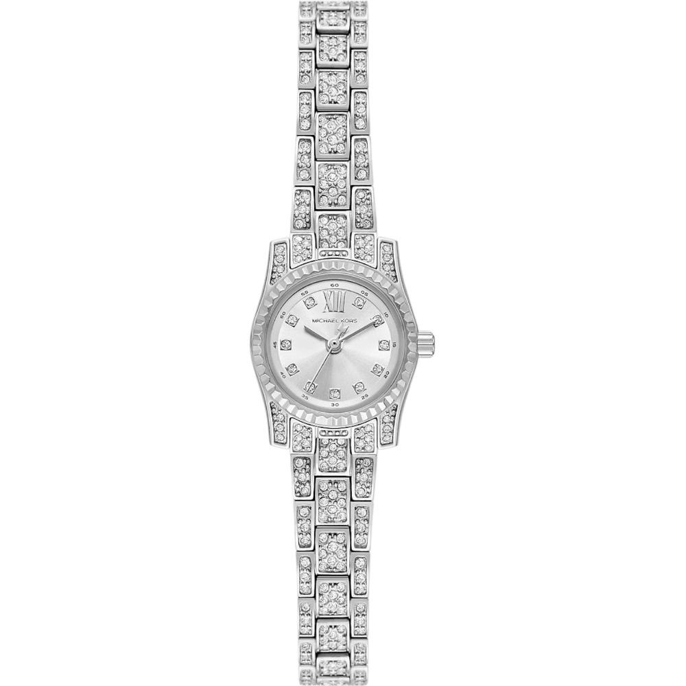 MICHAEL KORS Petite Lexington Silver Dial with Crystals 19mm Silver Stainless Steel Bracelet MK4864