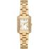 MICHAEL KORS Emery Mini Crystals White Pearl Dial 22x28mm Gold Stainless Steel Bracelet MK4867 - 0