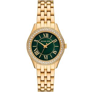 MICHAEL KORS Harlowe Crystals Green Dial 33mm Two Tone Gold Stainless Steel Bracelet MK4870 - 54383