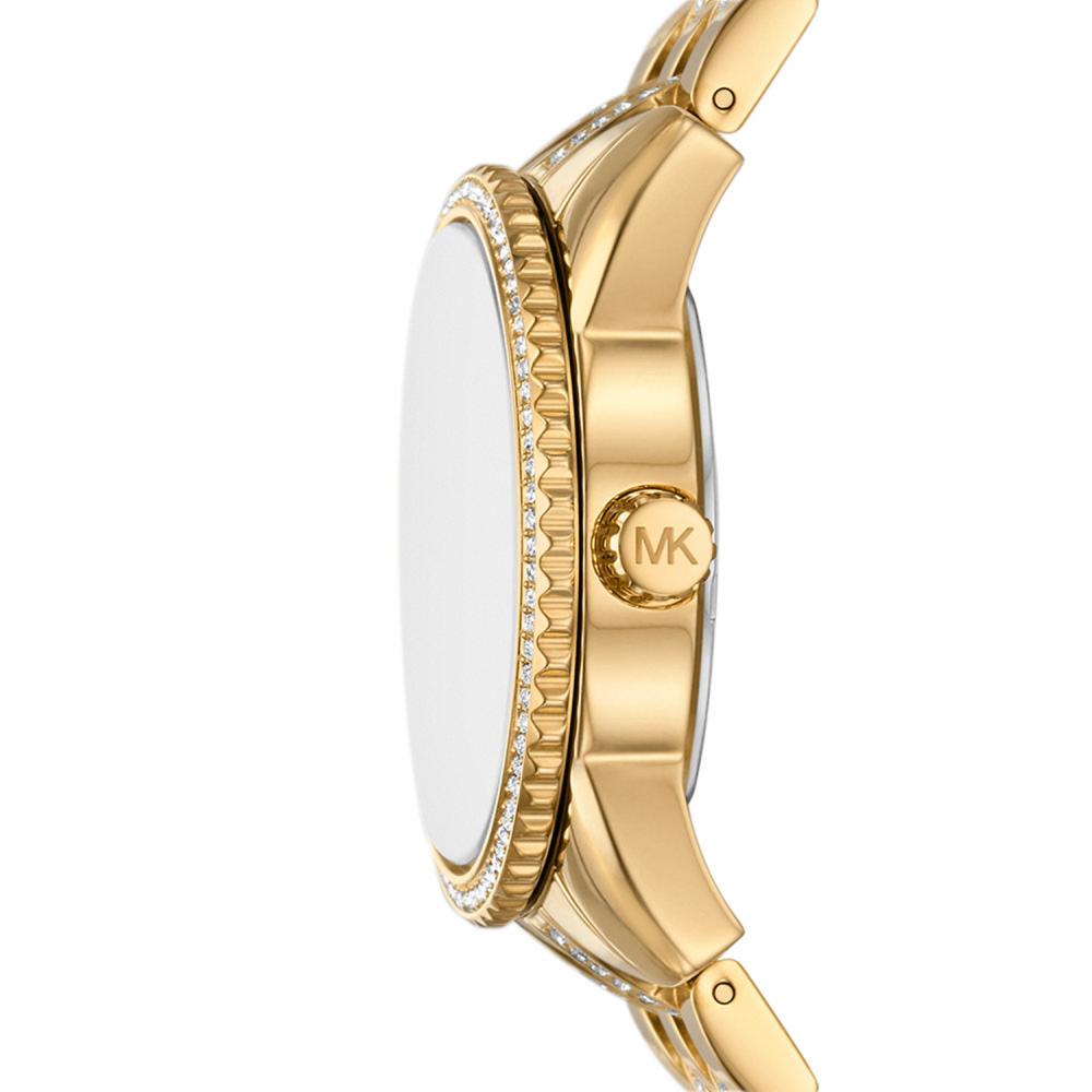 MICHAEL KORS Ritz Crystals Gold Dial 35mm Gold Stainless Steel Bracelet MK7540