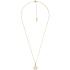 MICHAEL KORS Logo Charm Necklace Gold Sterling Silver with Cubic Zirconia MKC1108AN710 - 1