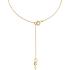 MICHAEL KORS Logo Charm Necklace Gold Sterling Silver with Cubic Zirconia MKC1108AN710 - 2