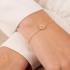 MICHAEL KORS Pave Halo Slider Bracelet Gold Sterling Silver MKC1206AN710 - 1