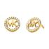 MICHAEL KORS Logo Circle Earrings Gold Sterling Silver MKC1247AN710 - 0