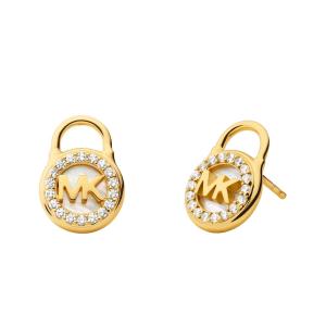 MICHAEL KORS Lock Stud Earrings Gold Sterling Silver MKC1558AH710 - 40178