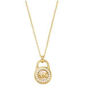 MICHAEL KORS Lock Stud Necklace Gold Sterling Silver MKC1562AH710 - 40183