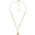 MICHAEL KORS Lock Double Necklace Gold Sterling Silver with Cubic Zirconia MKC1630AN710 - 1