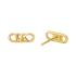 MICHAEL KORS MK Statement Link Earrings Gold Sterling Silver MKC164300710 - 1