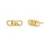 MICHAEL KORS MK Statement Link Earrings Gold Sterling Silver MKC164300710 - 0