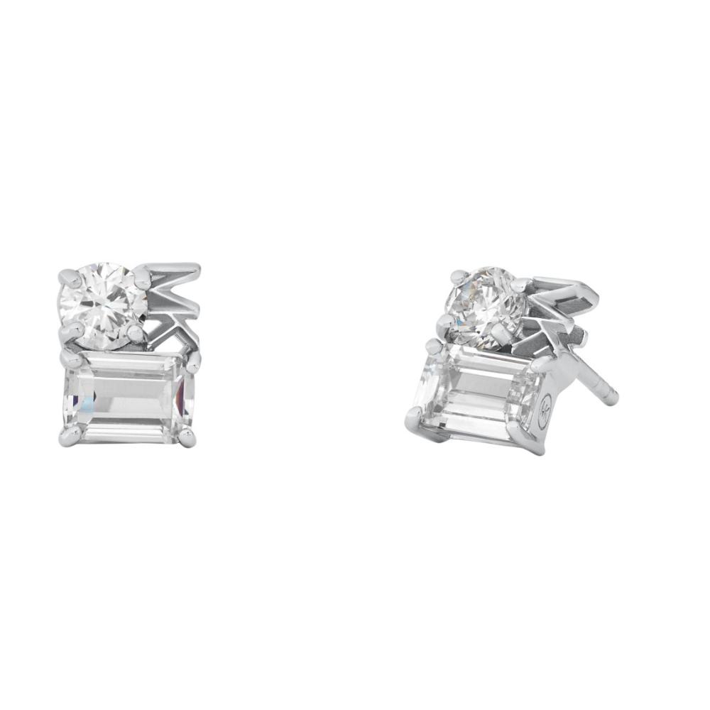 MICHAEL KORS Mixed Stone Stud Earrings White Sterling Silver MKC1665CZ040