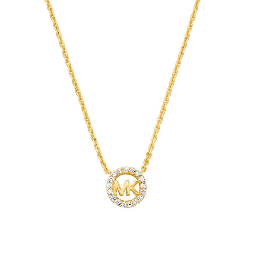 ΚΟΛΙΕ MICHAEL KORS από Επιχρυσωμένο Ασήμι με Πέτρες Ζιργκόν MKC1726CZ710