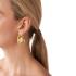 MICHAEL KORS MK Statement Logo Hoop Earrings Gold Plated with Cubic Zirconia MKC164300710 - 2