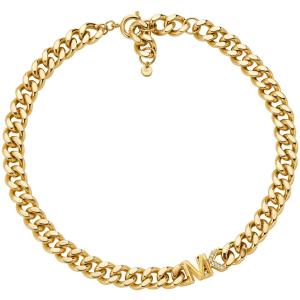 MICHAEL KORS MK Statement Link Necklace Gold Plated with Cubic Zirconia MKJ7835710 - 40713