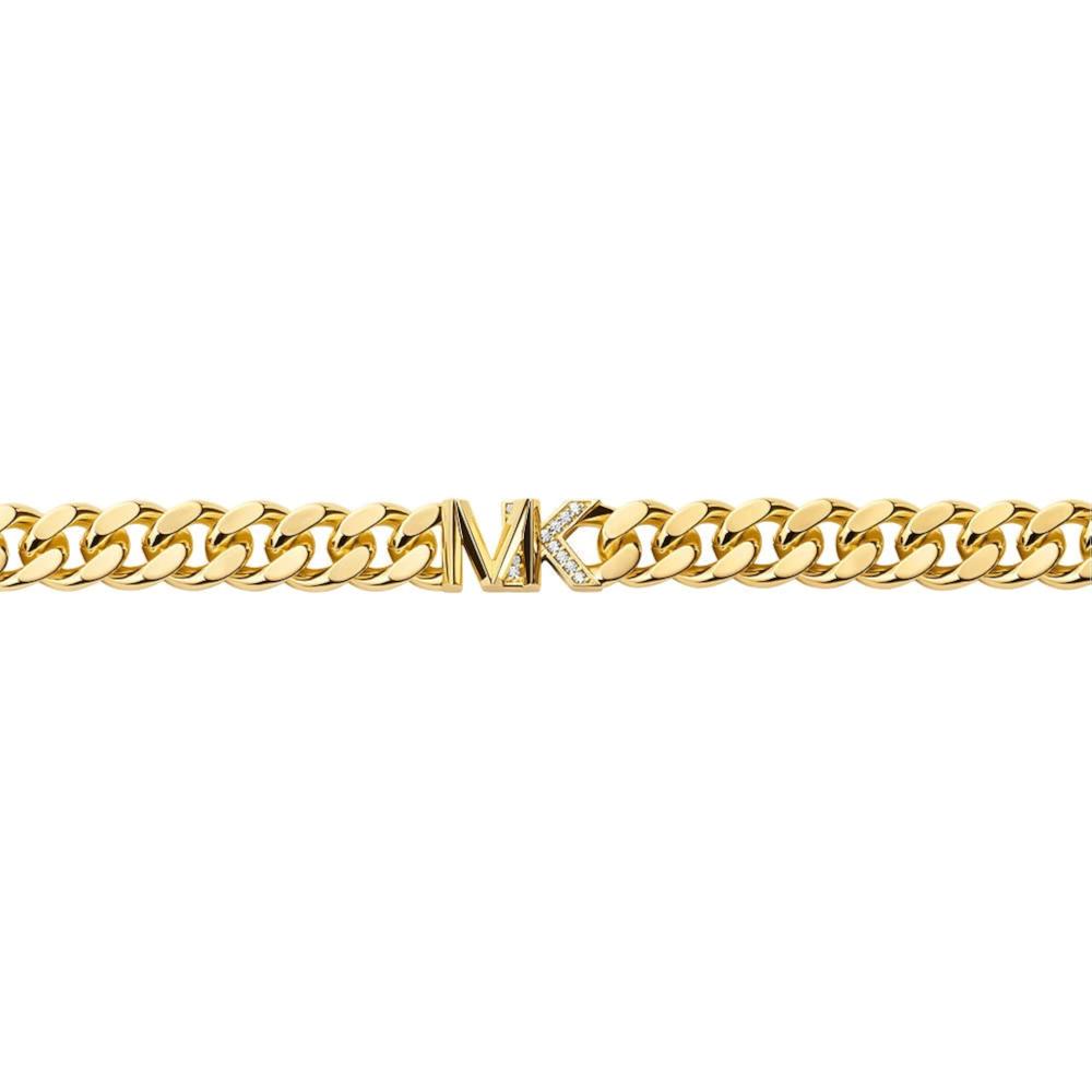 MICHAEL KORS MK Statement Link Necklace Gold Plated with Cubic Zirconia MKJ7835710