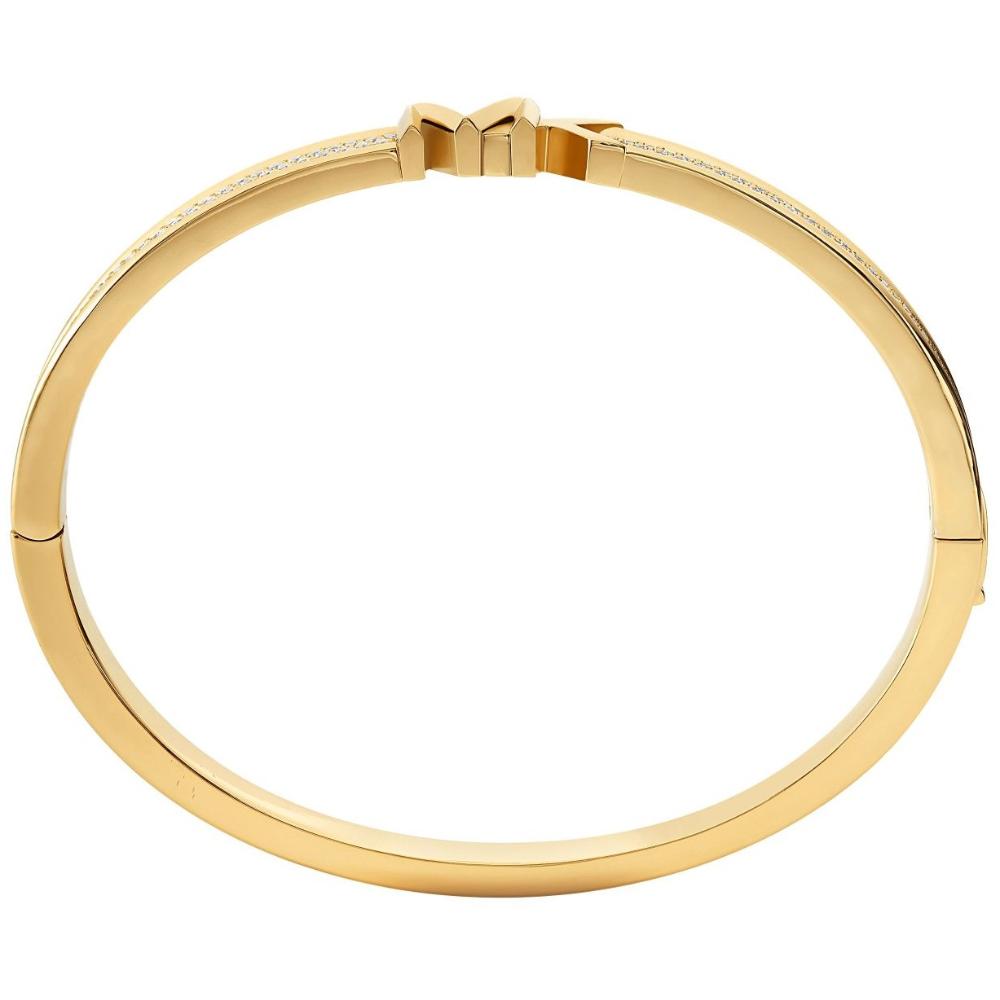 MICHAEL KORS Metallic Muse Cuff Bracelet Gold Plated with Cubic Zirconia MKJ7963710