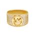 MICHAEL KORS Metallic Muse Ring Gold Plated with Cubic Zirconia MKJ8063710 - 1
