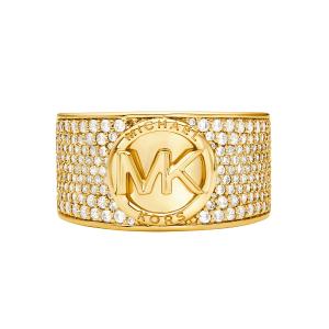 MICHAEL KORS Metallic Muse Ring Gold Plated with Cubic Zirconia MKJ8063710 - 40229