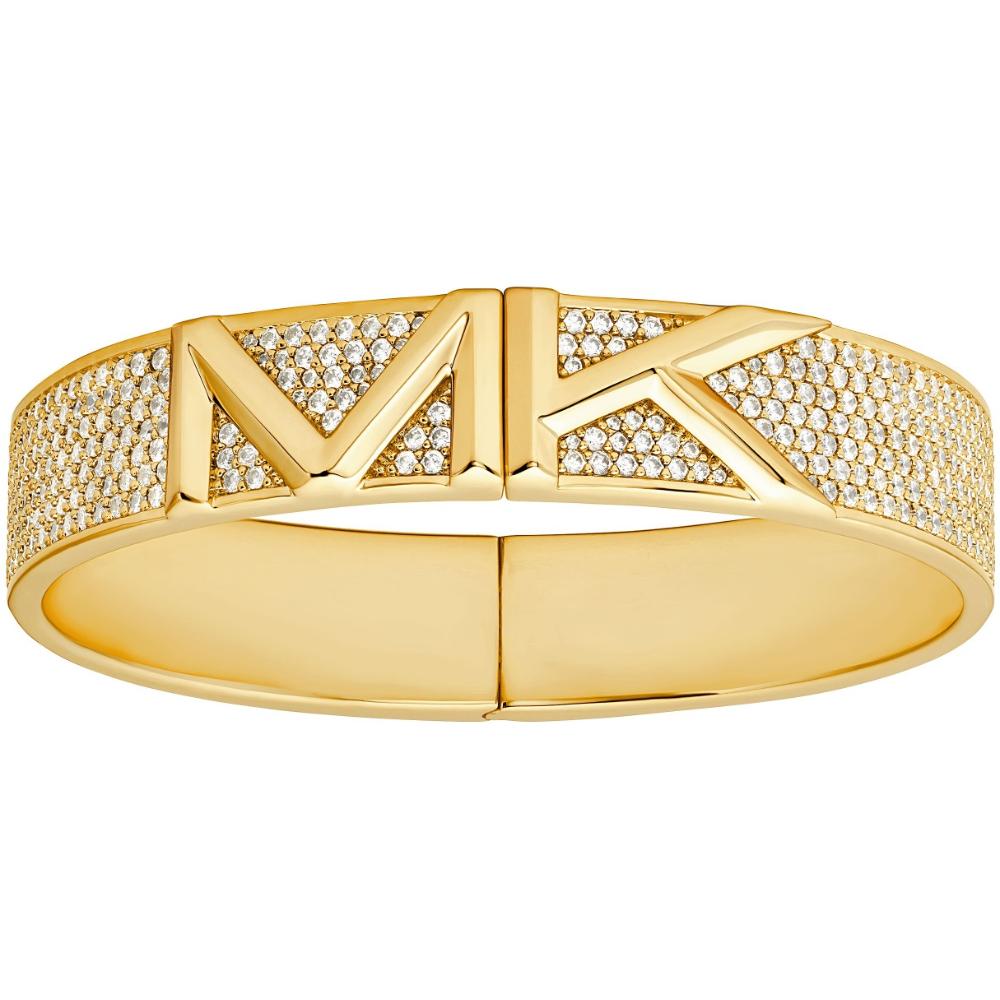 MICHAEL KORS Metallic Muse Cuff Bracelet Gold Plated with Cubic Zirconia MKJ8065710