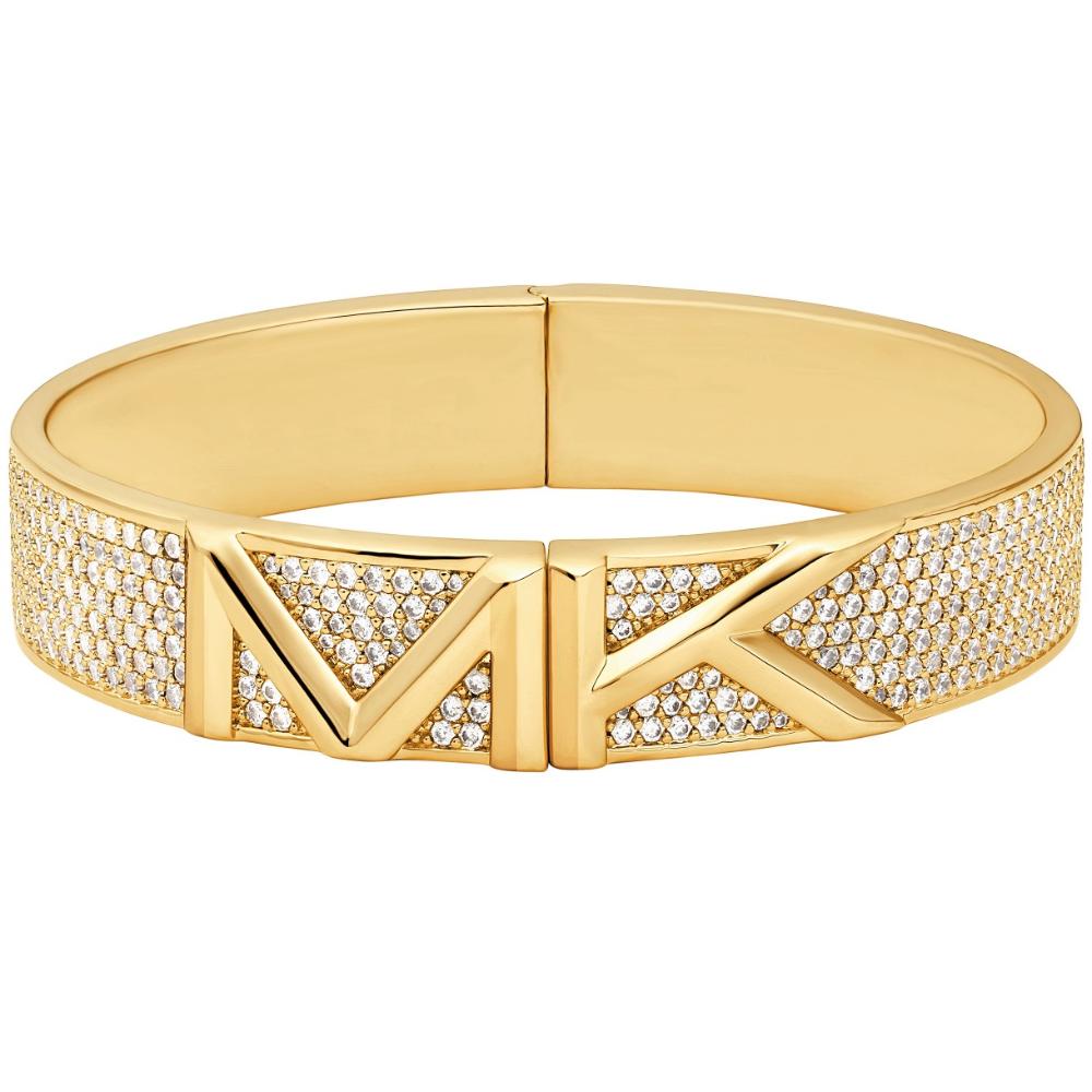 MICHAEL KORS Metallic Muse Cuff Bracelet Gold Plated with Cubic Zirconia MKJ8065710