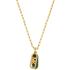 MICHAEL KORS MK Statement Link Necklace Gold Plated with Malachite Acetate and Cubic Zirconia MKJ8274MC710 - 0