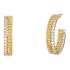 MICHAEL KORS Metallic Muse Earrings Gold Plated with Cubic Zirconia MKJ8279CZ710 - 0