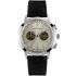 JACQUES LEMANS Nostalgie Chronograph 44mm Silver Stainless Steel Black Leather Strap N-204B - 0
