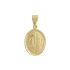 PENDANT Christ Double Sided BabyJewels K9 Yellow and White Gold N002.2YW.K9 - 2